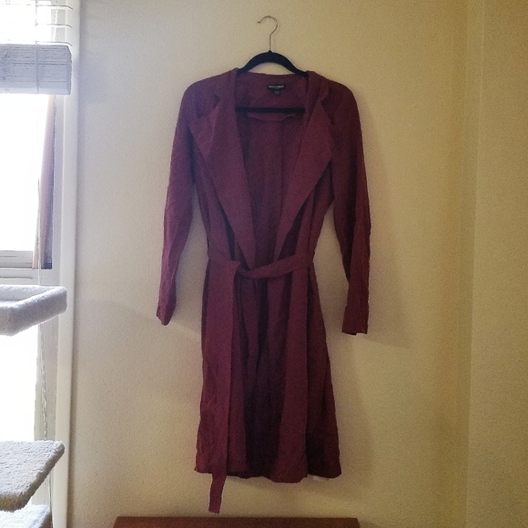 AMERICAN APPAREL lightweight dylan trench cabernet - Picture 2 of 5